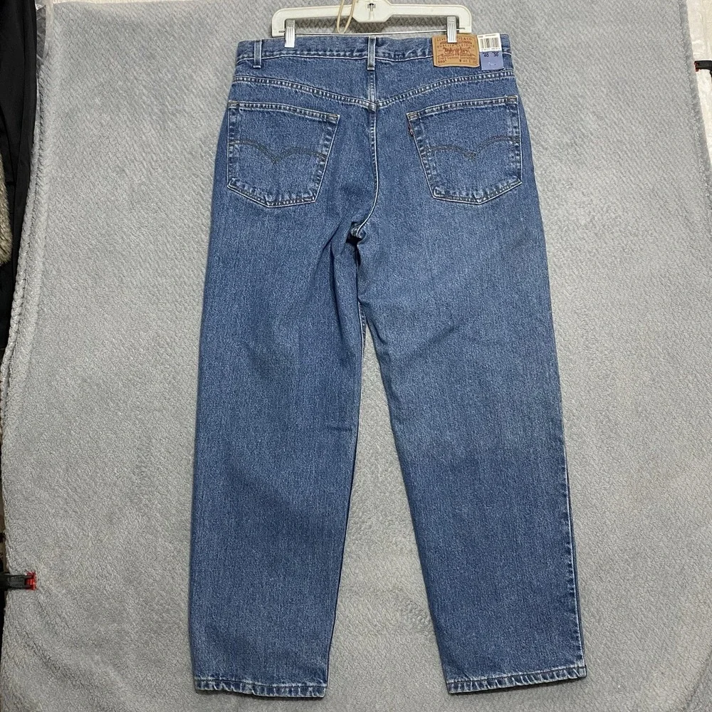 Vintage Levis Jeans Mens 40x30 Denim 550 Relaxed Fit Deadstock 90s 01/99